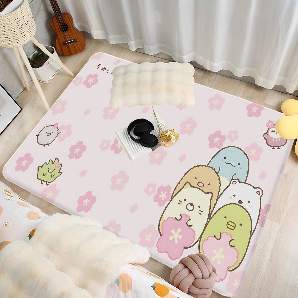 Cartoon Pink Sumikko Gurashi Kitchen Mat Cheaper Anti-slip Modern Living Room Balcony Printed Modern Home Decor