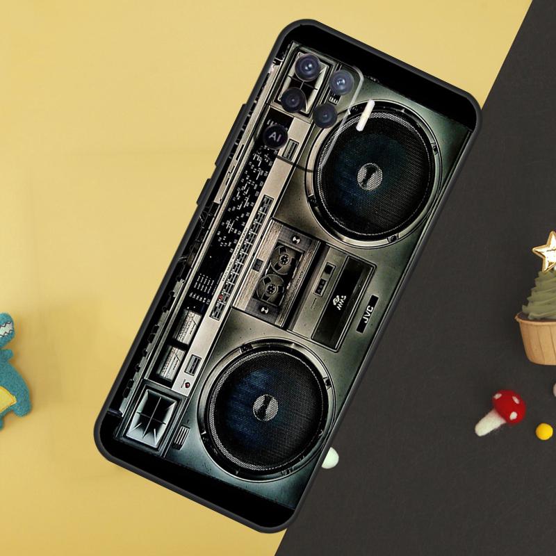 Vintage 80s Boombox Case For Oppo A5 Pro A6 A15 A16 A76 A96 A17 A57 A98 A58 A78 A18 A38 A54 A74 A94 A40 A60 A80