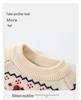 DUUDUU 2025 Roter Strickpullover im koreanischen Stil für Kinder - Warmes Herbst-/Winteroberteil