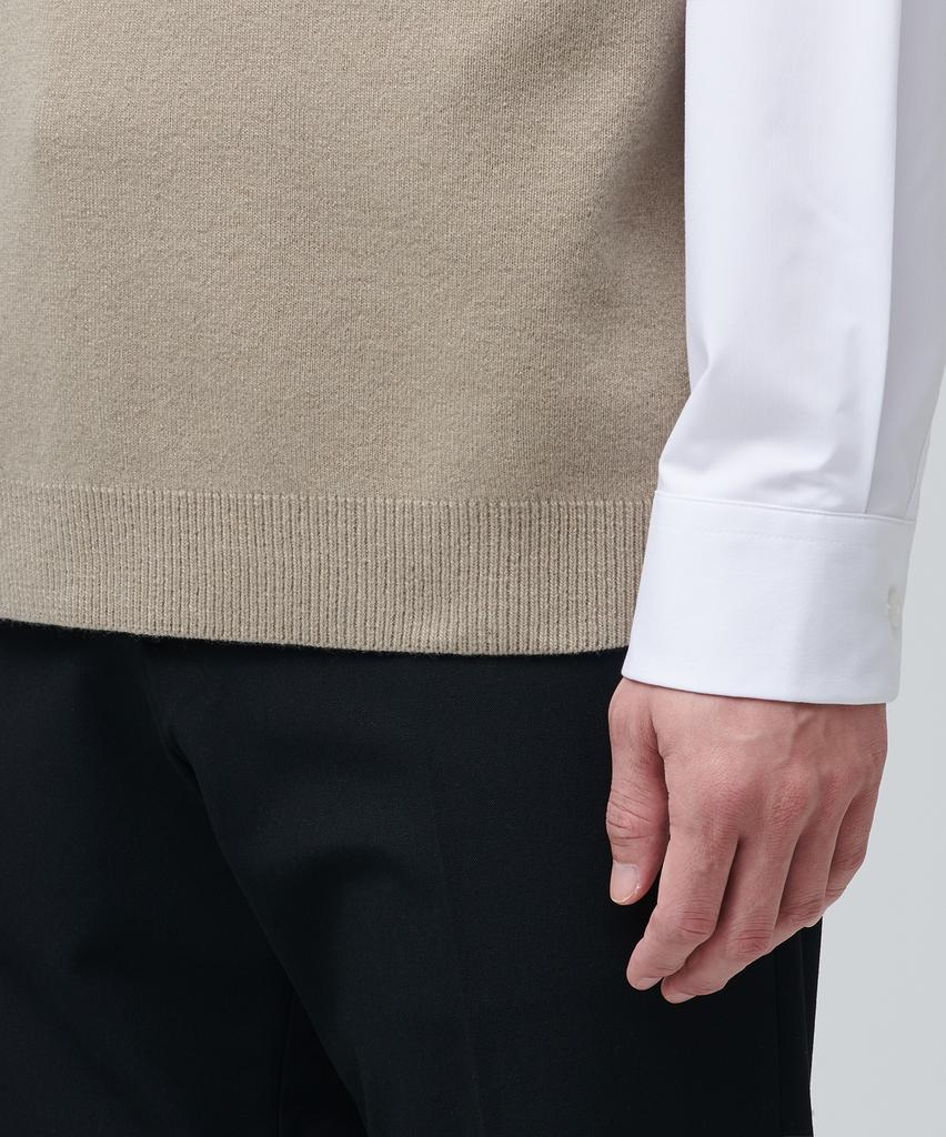 MUSINSA STANDARD Lambswool V-Neck Knit Vest [Beige]