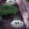 Set of 10 solar discs with LED garden spots to plant