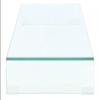 VidaXL Meuble TV / pour moniteur 100 x 30 x 13 cm Verre Transparent