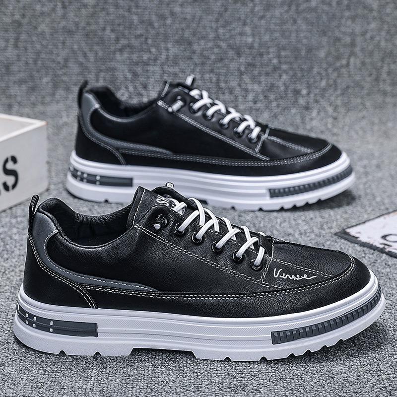 

Autumn new thick baseplate shoes men s sports casual shoes fashion men s shoes white shoes men s trendy single shoes 46