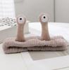 Soft Plush Snail Design Headband for Face Washing Spa Makeup Hairband Adjustable Stretchy Fabric Head Wrap