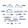 DOMS GeoFlip Geometry Box with Math Instruments, Flip Compartment, Mechanical Pencil & Extra Leads for School Drawing