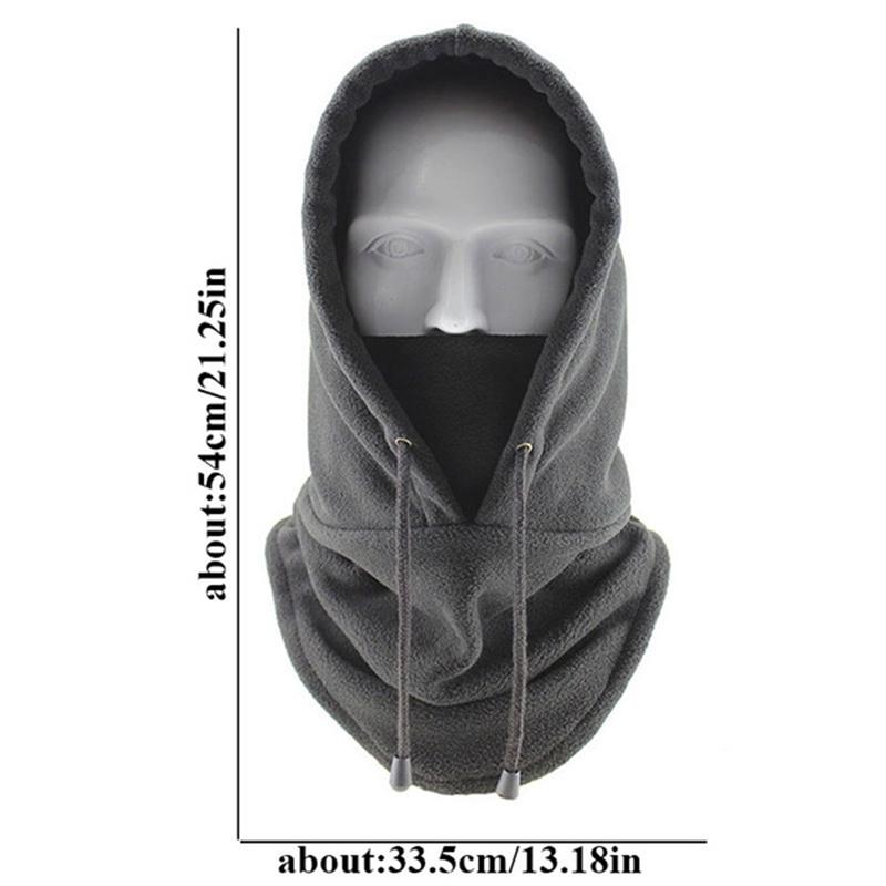 Rüzgar geçirmez Yumuşak Rahat Kış Sıcak İpli Şapka Açık Spor Binme Bisiklet Kayak Kap Maskesi Eşarp Şal Balaclava Bandana Başlık Boyun Isıtıcı