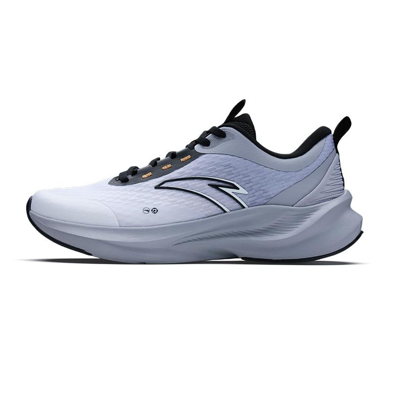 Anta Intercity Lightweight Mesh Comfortable Urban Sports Commuting Retro Versatile Fabric Low-Top Running Shoes Men sneaker Gray Black 112625507R-1 39