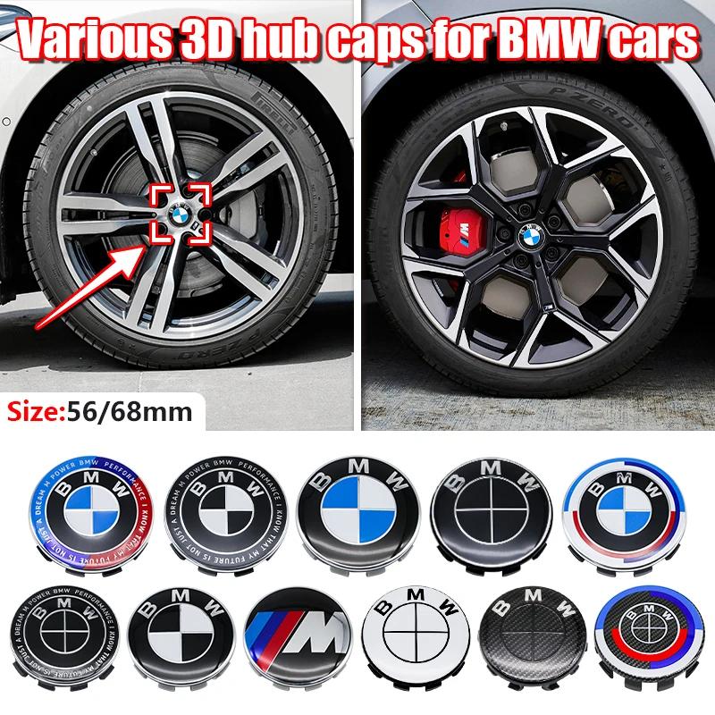 For BMW M 4Pcs 56MM 68MM Car Wheel Center Cap Hub Covers For BMW M Logo E84 E83 X1 X2 X3 F48 G01 X4 X5 X6 Badge Auto Tuning Accessories