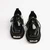 Plateau Damenschuhe Frühling Neu Klobige Mules Britischer Stil Bequeme Schuhe Mode Metall Lässig Kleid Quadratische Zehenpartie Oxford Schuhe