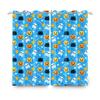2pcs/set Horror Halloween Window Curtain Bat Spider Pumpkin Ghost Haunted House Home Decor Blackout Polyester Fabric Curtains