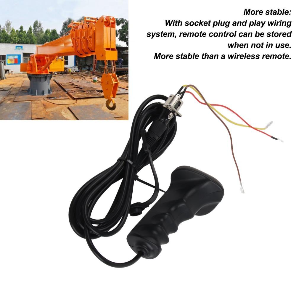 Wired Hand Remote Control 12V‑24V 250A Hand Control Assembly Winch Controller  Gates