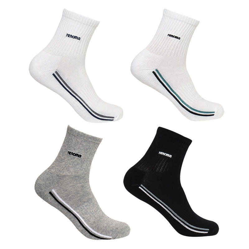 RENOMA Men's Sports Line Mid-Calf Socks (3 Pairs)