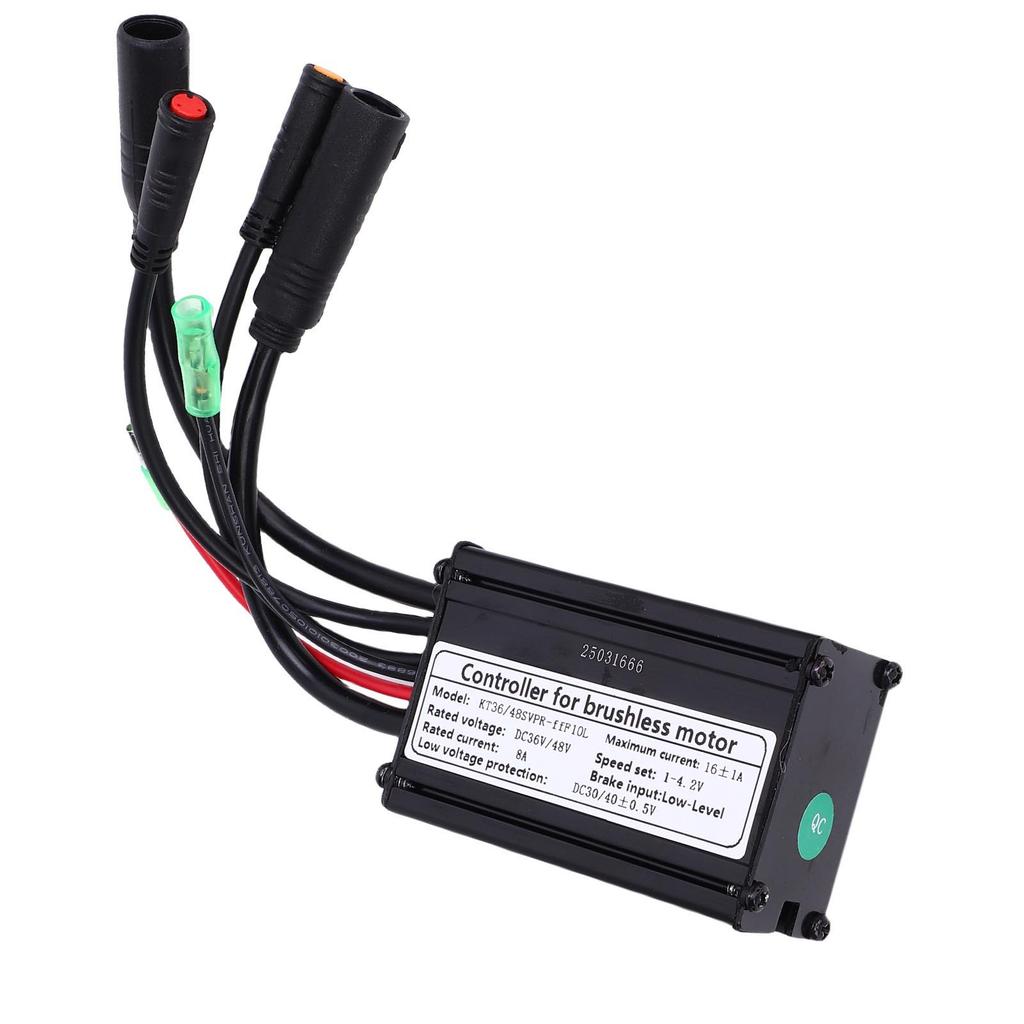 Elektrofahrrad Motorcontroller Aluminiumlegierung 6 Röhren Elektrischer Sinuswellen-Controller für 250W 350W Motor