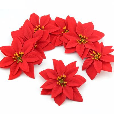 Ornament Home Decor Poinsettia Christmas Tree Xmas Supplies Flowers Christmas Pendant Xmax Ornament AVE