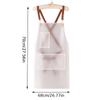 1PC Oil Resistant Durable Easy To Clean Transparent Stain Resistant Waterproof Kitchen Apron