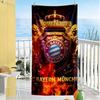Asciugamano da Spiaggia Personalizzabile con Nome Bayern Monaco Microfibra Morbidissima Tessuto Asciugatura Rapida Portatile per Nuoto Spiaggia Campeggio Viaggio Accessori da Spiaggia Palestra