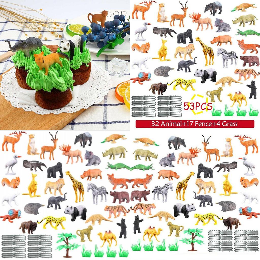 Wild Animals Ocean Insect Farm Dinosaur Set Simulation Small Animal Model Children's Early Education Toy Characters)