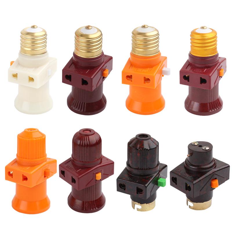 LED Bulb Screw-in Bayonet Pendant Lamp Holder with Switch, E27/B22, Free Shipping