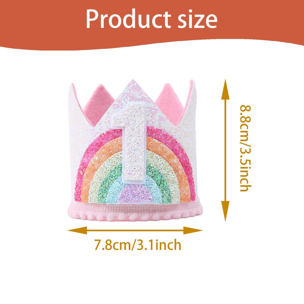 Auffällige Dekoration Filz Thema Geburtstagsparty Krone für Kinder und Erwachsene Geburtstagsparty Deko