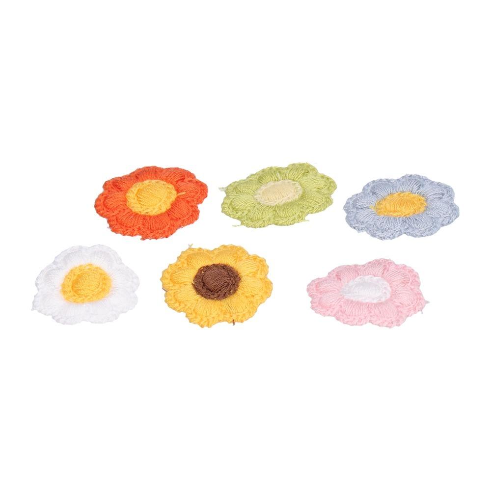 24pcs Vivid Dog Hair Tie Decorative Flower Hair Tie Reusable Dog Grooming Decor Daily Wear