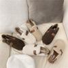 Women S Winter Fur Shoes Flat Slip On Warm Cotton Shoes