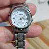Used Q&Q Watch Silver White Dial 10BAR Day Date