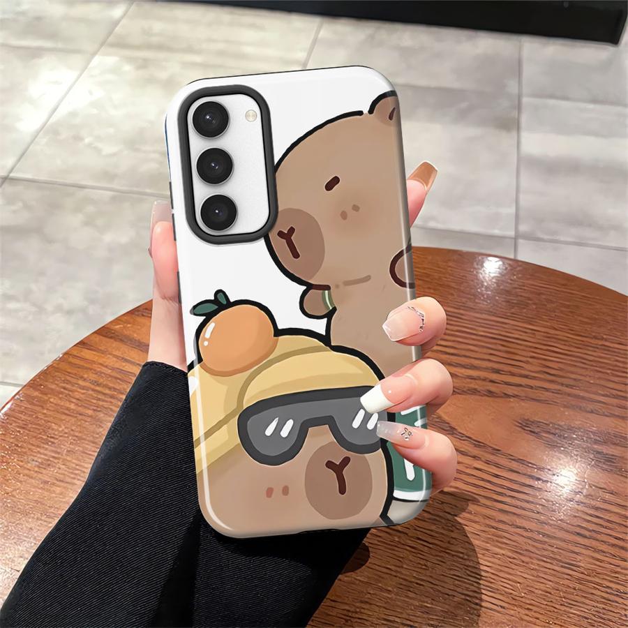 

Phone Case for Samsung Galaxy S25 S23Ultra S24 Ultra A36 S25Ultra A56 A16 S23 A26 S20 FE Soft Cover Capa Capybara Cute Galaxy S23+