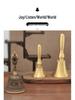 Gold Hand-Crank Brass Bells: Small & Large Vajra, Mealtime, Serving, Class, Reminder