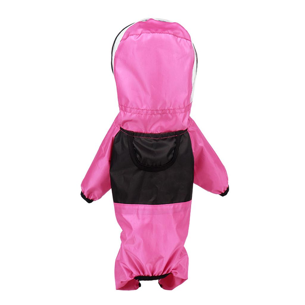 Dog Rainwear 4Legs Dog Waterproof Rain Coat Four Season Pet Clothes Outdoor Activity Pet Raincoat with Transparent Hood