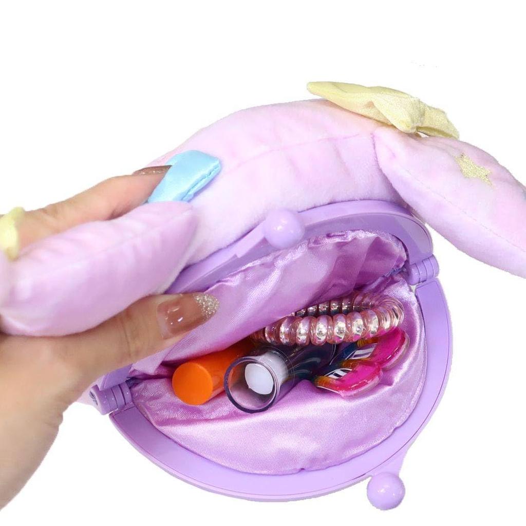SK Japan Sanrio Dreamy Fluffy Plastic Purse Kuromi