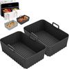 Rectangular Silicone Air Fryer Baking Mat Pot