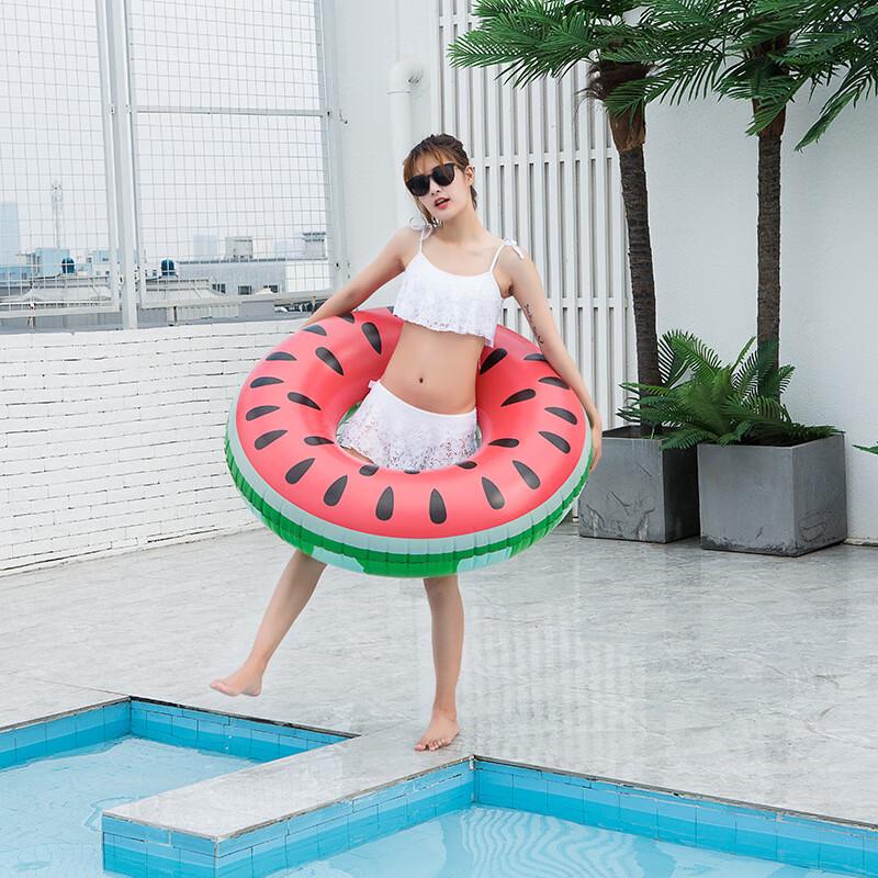 JNL aufblasbarer Wassermelonen-Schwimmring für Erwachsene