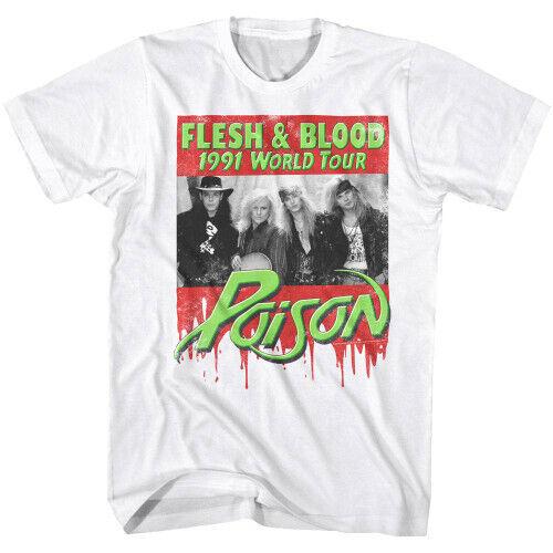 Poison Flesh Blood White Adult T-Shirt Unisex T-Shirt M