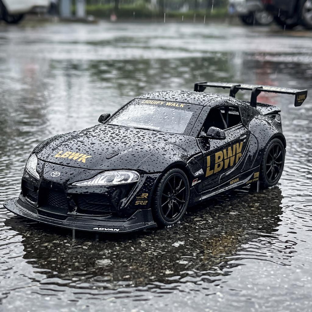 ADF1 1:22 Toyota GR Supra A90 Liberty Walk LBWK Widebody Modified Vehicle Alloy Metal Diecast Model Car Desktop Display Collectibles