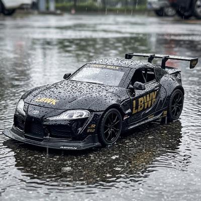1:22 Toyota GR Supra A90 Liberty Walk LBWK Widebody Modified Vehicle Alloy Metal Diecast Model Car Desktop Display Collectibles