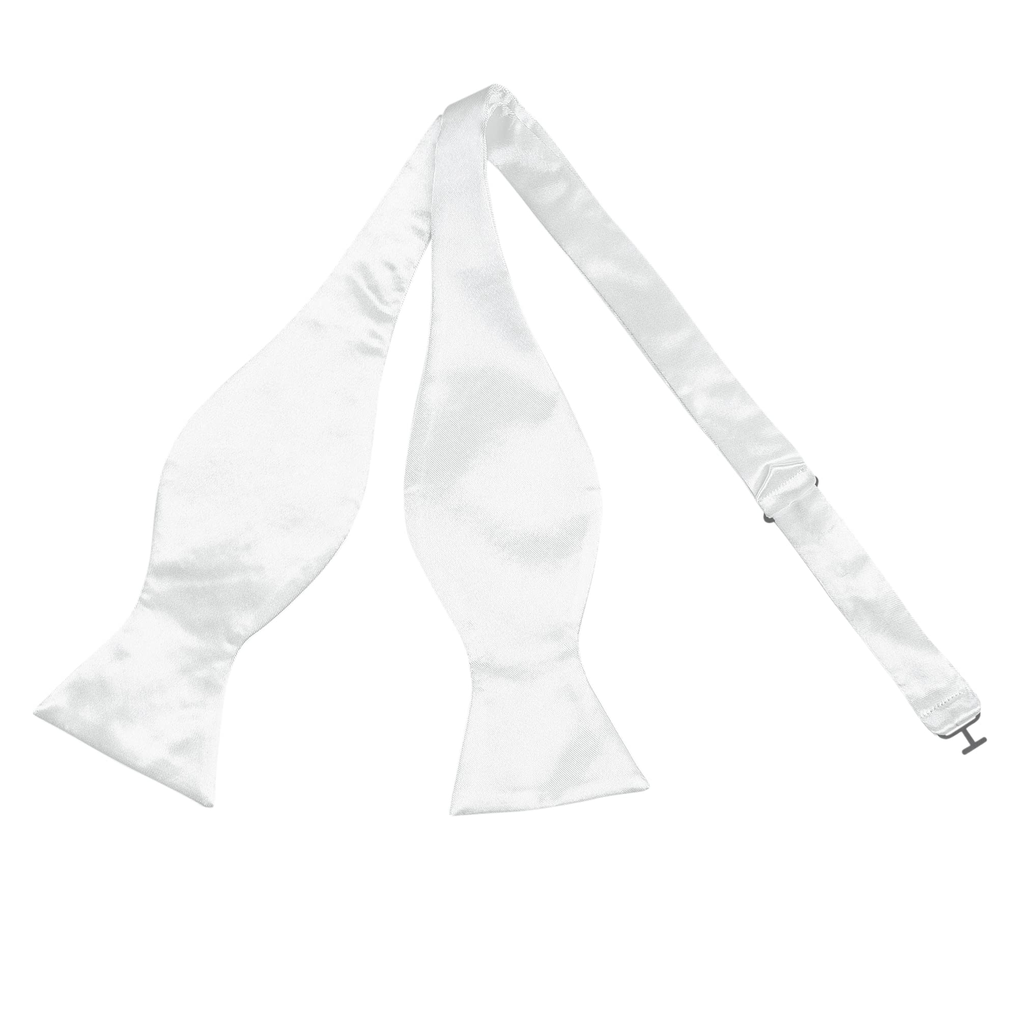 [Allegra K] Bow Tie, Ribbon, Formal, Wedding, Entrance Ceremony, Plain, Adult, Men s, White, Free Size