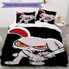 Evil rabbit Pattern Bedding,Quilt Set Quilt Cover Pillowcase Home Birthday Gift (1*duvet cover+2*pillowcase,without core)ZSJT0917411
