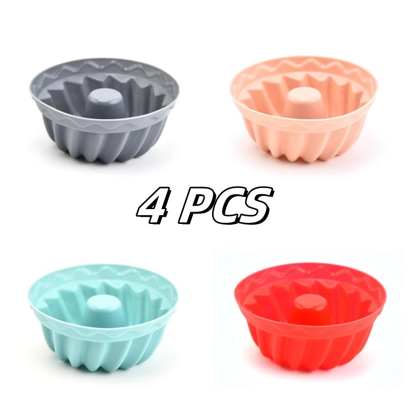 4pcs  Silicone Muffin Cupcake Mold Making Cake Pudding Jelly Baking Tools Are Simple and Convenient