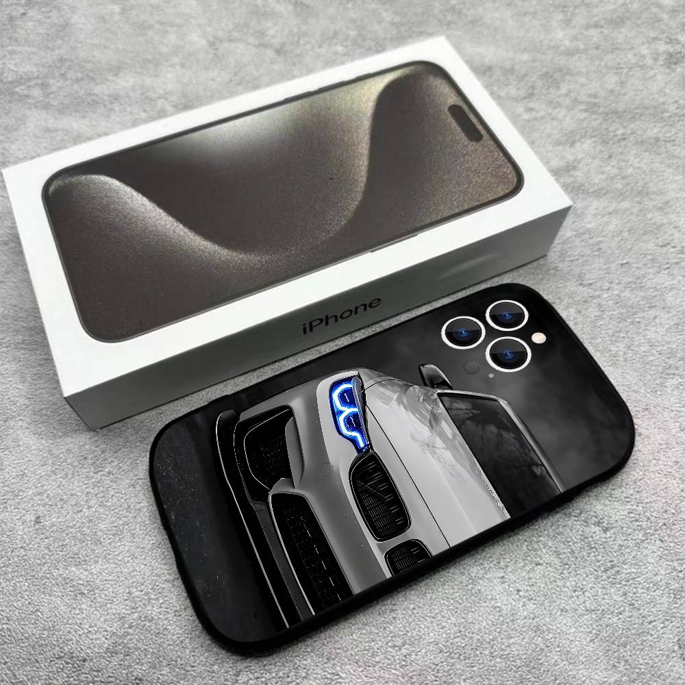 Schwarz Weiß für B-BMW-W Handyhülle Für iPhone 17,16,15,14,13,12,Pro,Max,Plus,E,SE4,Air,Mini Schwarze Weiche Box