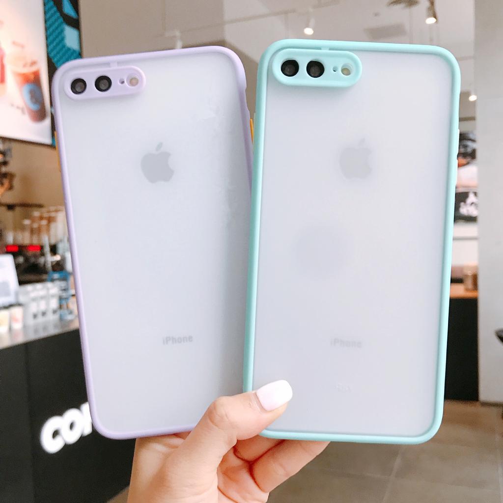 Applicable To Apple 16 Phantom Skin-friendly Contrast Color Frosted Mobile Phone Case IPhone7PLUS XS Sex Hole Eye Care Shell