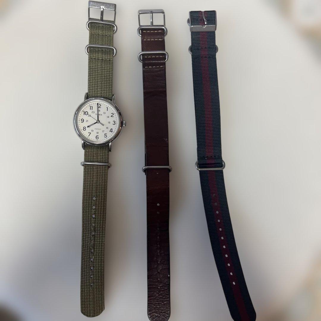 Used TIMEX watch body with replacement strap