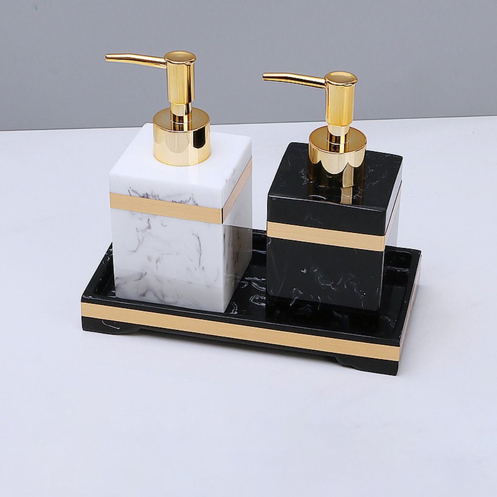 Light Luxury Lotion Dispenser Bottles Resin Liquid Soap Container Hand Sanitizer Holder  Kitchen