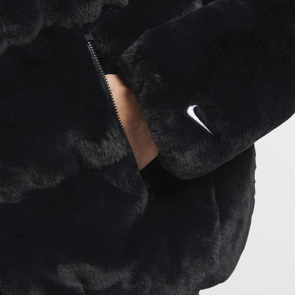 New Nike Faux fur Jacket FV8006-010