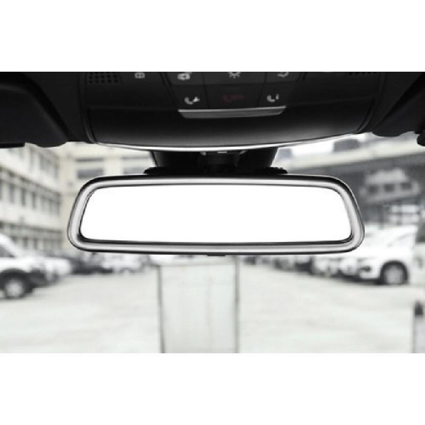 2015-21 Rearview Mirror Frame Middle Console Silver Chrome For Benz C-Class W205