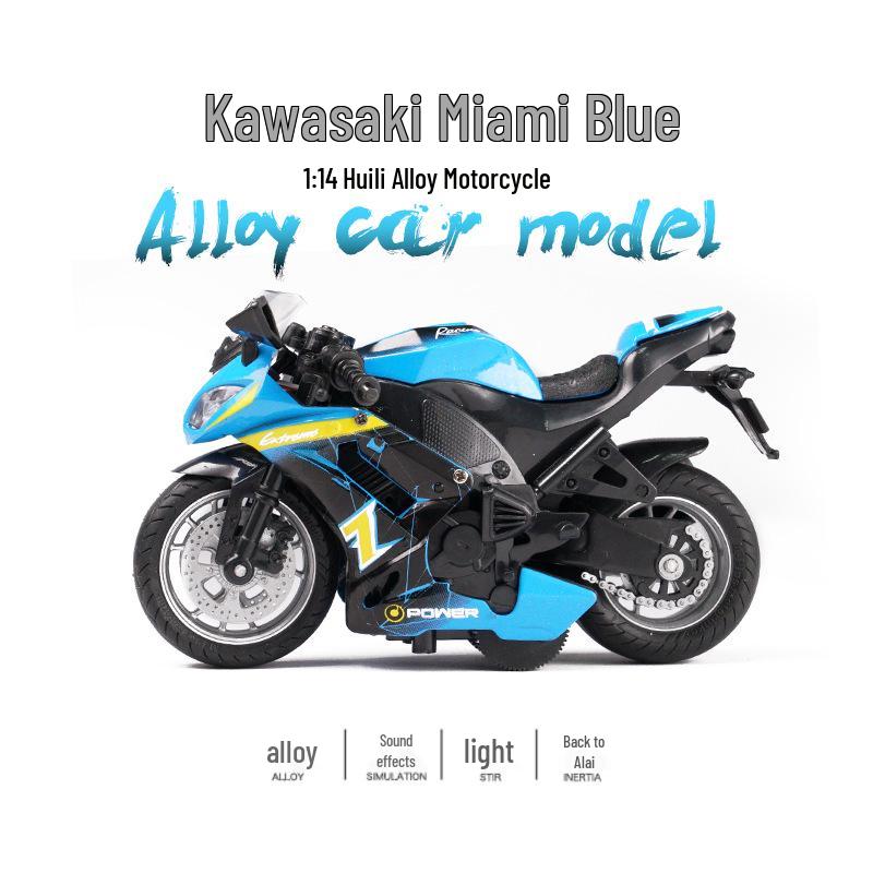 

Детская игрушечная модель мотоцикла со светом, звуком и инерционным гоночным механизмом для детей от 3 лет