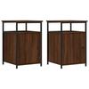 VidaXL Tables de chevet 2pcs Chêne marron 40x42x60cm Bois d'ingénierie 826042