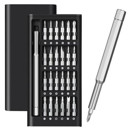 Precision screwdriver set with magnet, special screwdriver, Torx, flathead, triangular, hexagonal, Phillips, star-shaped, Y-shaped, pen-shaped, interc