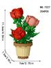 12 styles of adult granular flower pot building blocks, simulated bouquet assembly model toys, decorative and collectible gifts