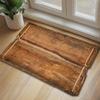 American Retro Faux Wood Grain Diatom Mud Stain-Resistant Floor Mat