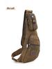 Men's Retro Canvas Crescent-Shaped Crossbody Bag: Large Capacity & Multifunctional
